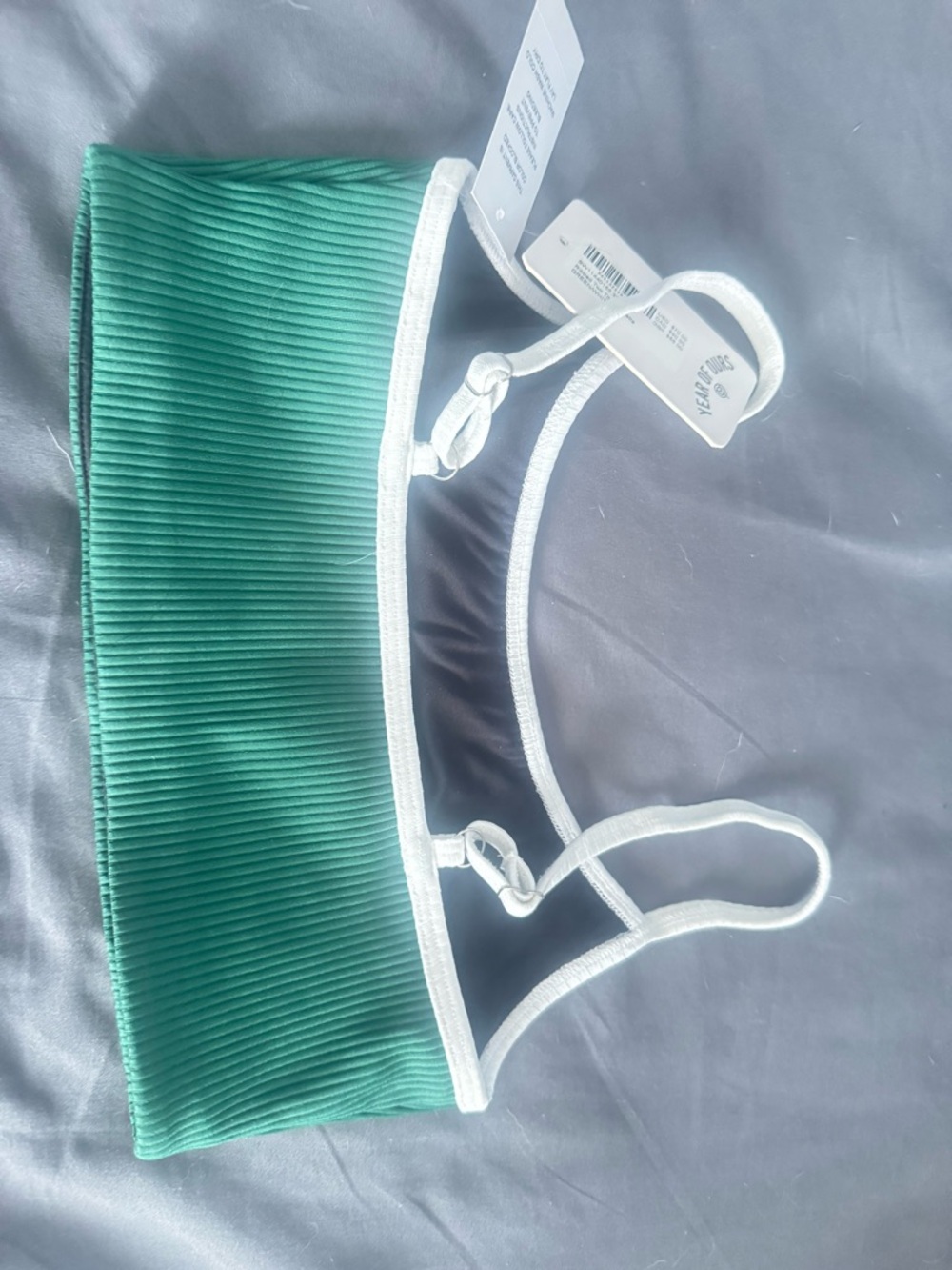 Year of Ours Forest Green Ribbed High-Waist Leggings and top 2pcs - Picture 9 of 9